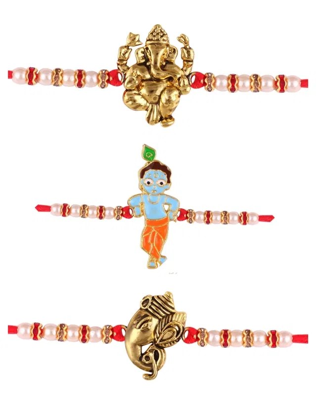 Designer Cartoon Characters Rakhi for Kids (Multicolor, Pack of 3)