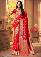 Zari Woven Kanjeevaram Saree for Women 