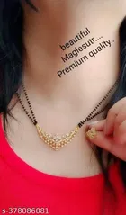 Alloy Mangalsutra with Earrings for Women 