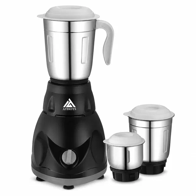 Athost CNC 555W Juicer Mixer Grinder (3 Jars, Black)