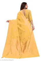 Chanderi Cotton Zari Woven Saree for Women 