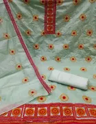 Chanderi Cotton Unstitched Dress Material for Women 