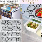KANUSHI Industries® 1Pc Fridge Cover for Top with 6 Utility Pockets + Taddy Design 4 Fridge Mats 