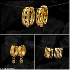 Gold-Plated Earrings/Studs/Bali Combo For Women'S/Girls