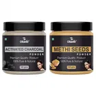 Natural Activated Charcoal & Methi Seeds Powder for Skin & Hair 