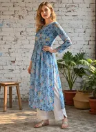 Floral Print Naira Kurti for Women 
