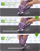 Oddy Correction Tape Long Lasting Waterproof Non-Toxic White Out Tape with Front Cap