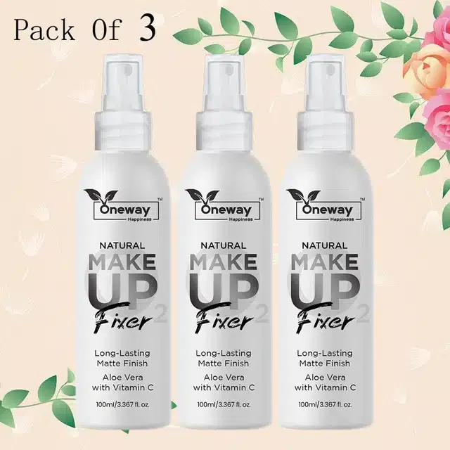 Oneway Makeup Fixer (100 ml, Pack of 3)