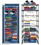 Metal 7 Layer Collapsible Multipurpose Rack (Blue)