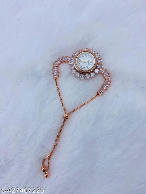 Feminine Fancy Diamond Watch Bracelets