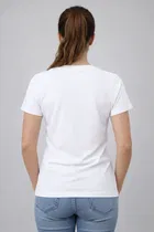 Cotton Blend Printed T-shirt for Men, White 