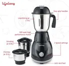 Lifelong Power Pro 3 Jar 500W Juicer Mixer Grinder 