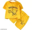 Hosiery Cotton Half Sleeves T-Shirt with Pant Clothing Set for Kids 