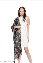Chiffon Scarves for Women, Multicolor, Pack of 2