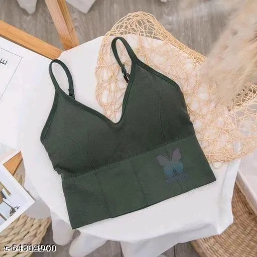 Viscose Spandex Bra for Women, Grey (30C)