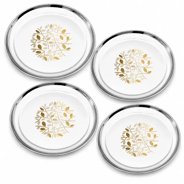 SimpleHome Steel Full Plate 12 Inch Combo Set of 4