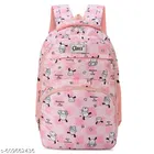 Polyester Backpack Bag, Pink