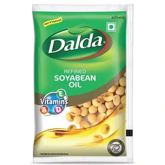 डालडा रिफाइंड सोयाबीन ऑइल 750 g (पाउच)