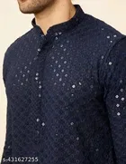 Embellished Mandarin Neck Kurta for Men 