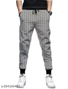 Cotton Trackpants for Boys (Grey, 10-11 Years)