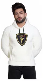 Wool Printed Hoodie for Men 