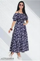Sleeveless Printed One Piece Dress 