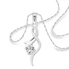 Vighnaharta Alloy Youth Solitaire Rodium Plated Pendant With Chain For Women & Girls 