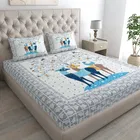 Cotton Fitted Double Bedsheet 