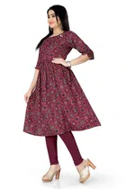 A-Line Crepe Kurti for Women 