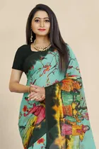 Georgette Printed Saree for Women 