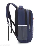 Polyester Backpack Bag, Blue
