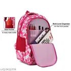 Polyester Backpack Bag, Red