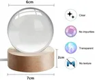 Celestial Ball Night Lamp - 3D Galaxy Crystal Moon Light, Aesthetic Bedroom Night Lamp 