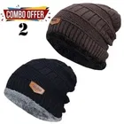 Woolen Solid Caps for Men & Women 