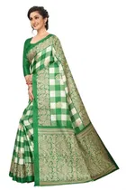 Khadi Silk Printed Saree for Women 