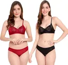 Silk Blend Lingerie Set for Women 