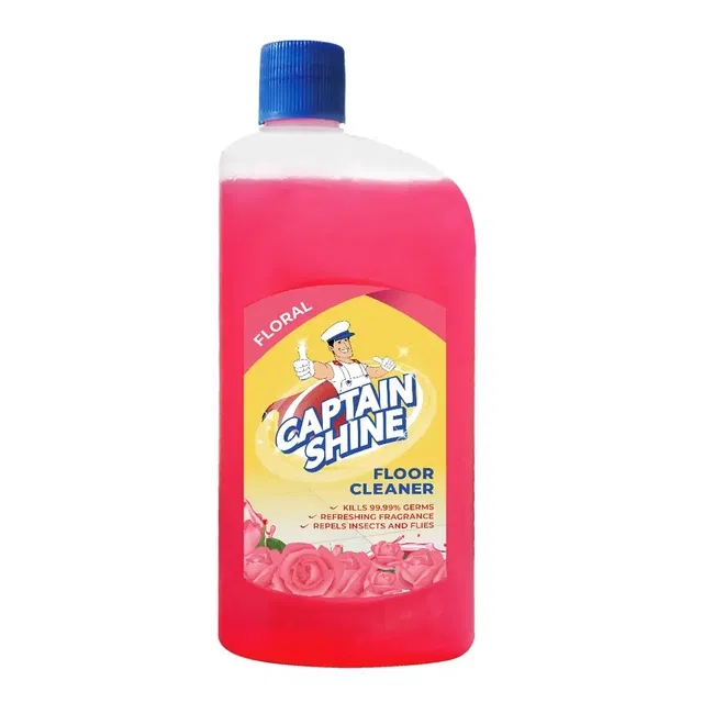 कैप्टेन शाइन डिसइंफेक्टेंट फ्लोर क्लीनर 500 ml (फ्लोरल)