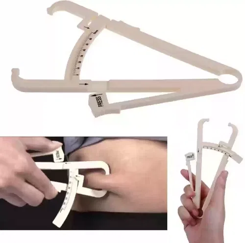 Body Fat Measurement Caliper (Beige, Pack of 1)