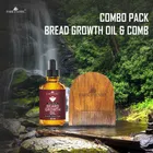 Park Daniel Red Onion Beard growth Oil & Wooden U Shape Beard Comb (Pack Of 2) (30 ml, 2.5 inches) (SE-821)