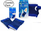 Combo of Flexible Wrist-Palm & Knee Support Braces for Men & Women 