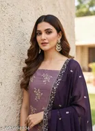 Embroidered Anarkali Party Suit for Women 