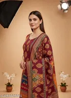 Bandhani Printed Jaipuri Designs Embroidered Top Bottom Duppata for Women 