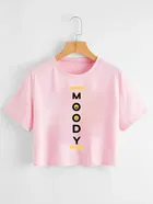 Printed Crop T-shirt for Women 