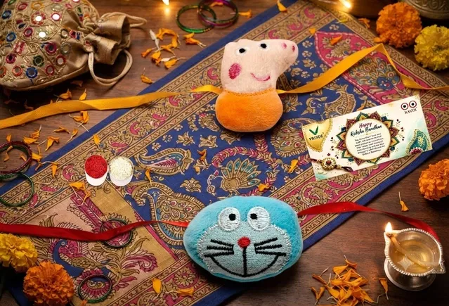 Fabric Rakhi (Multicolor, Pack of 2)