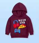 Light Fleece Printed Hoodie for Kids 