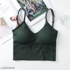 Cotton Bra for Women, Green 