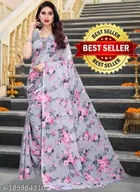 Georgette Printed Saree for Women 