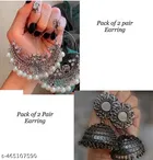 latest Oxidised Jhumka Earrings, Combo earring, jhumka earring