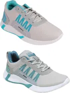 Sports Shoes for Men, Pack of 2, Grey 