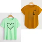 Cotton Blend Round Neck T-Shirt for Women, Pack of 2 (Multicolor, Xxs)